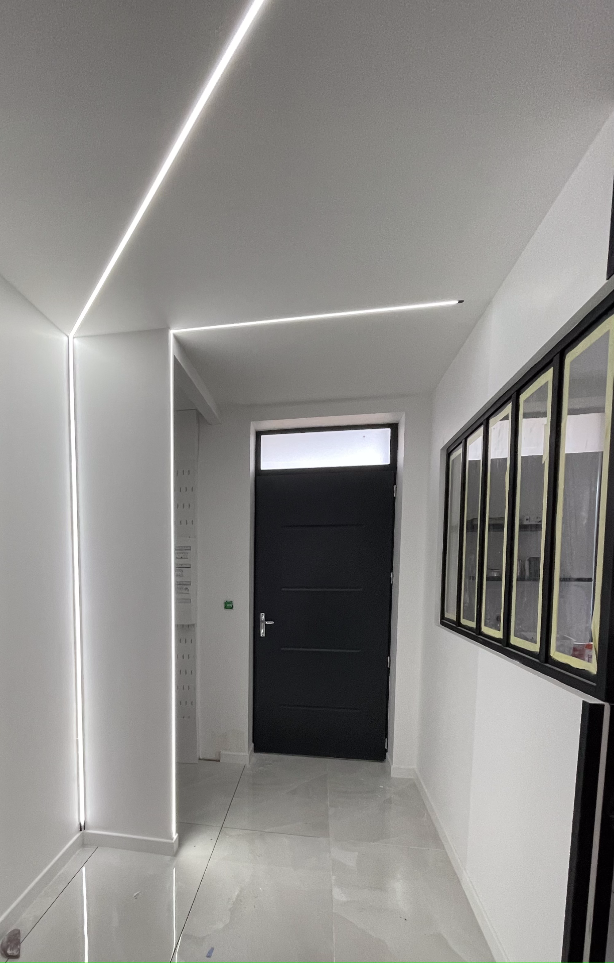 Porte d'entrée avec imposte